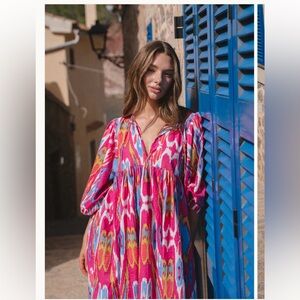 Liana Midi Dress - Hibiscus XXL